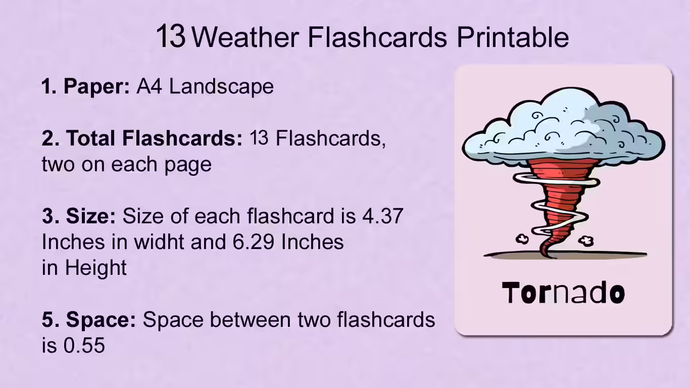 13 Weather Flashcards