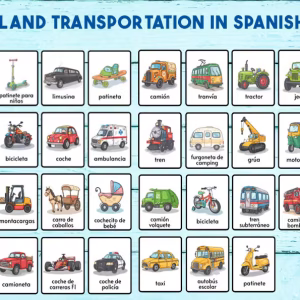31 land transportation flaschards in spanish