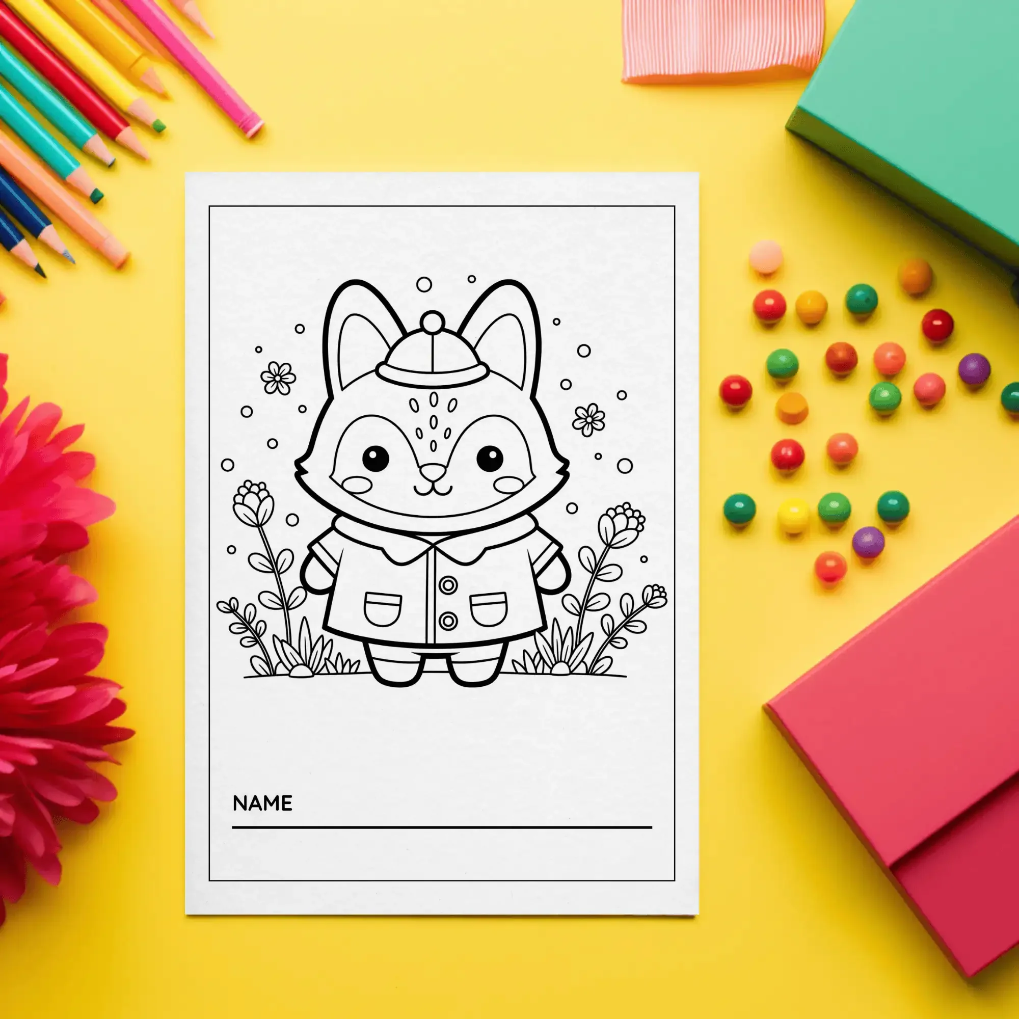 5 Free Animal Coloring Pages
