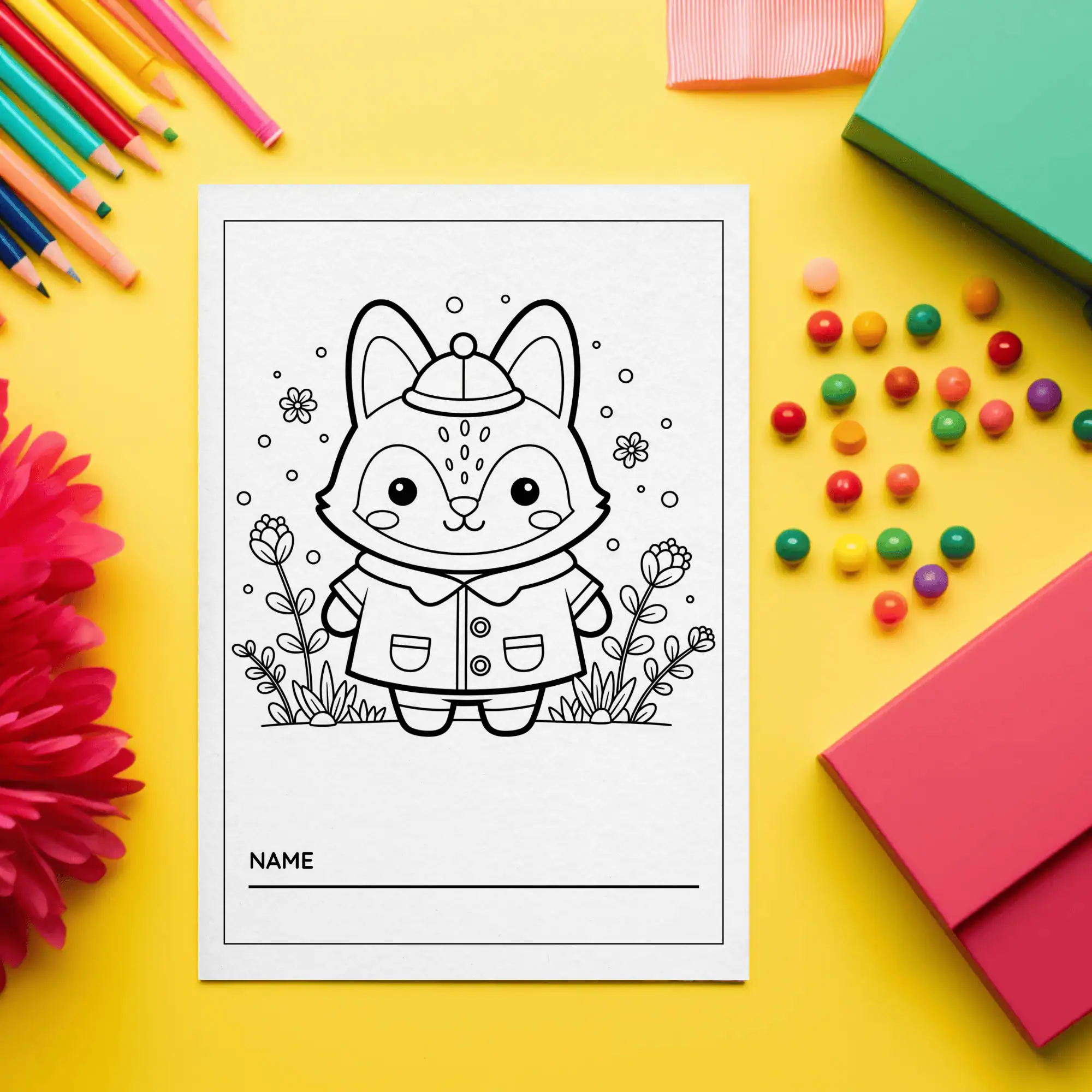 5 Free Animal Coloring Pages