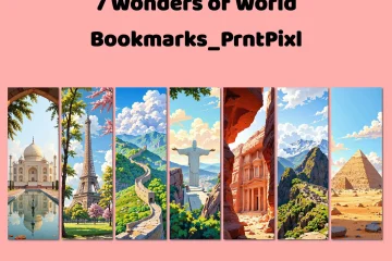 7 Wonders of the World Bookmarks
