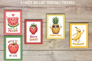 A4 Fruit Wall Poster for Preschool Classroom