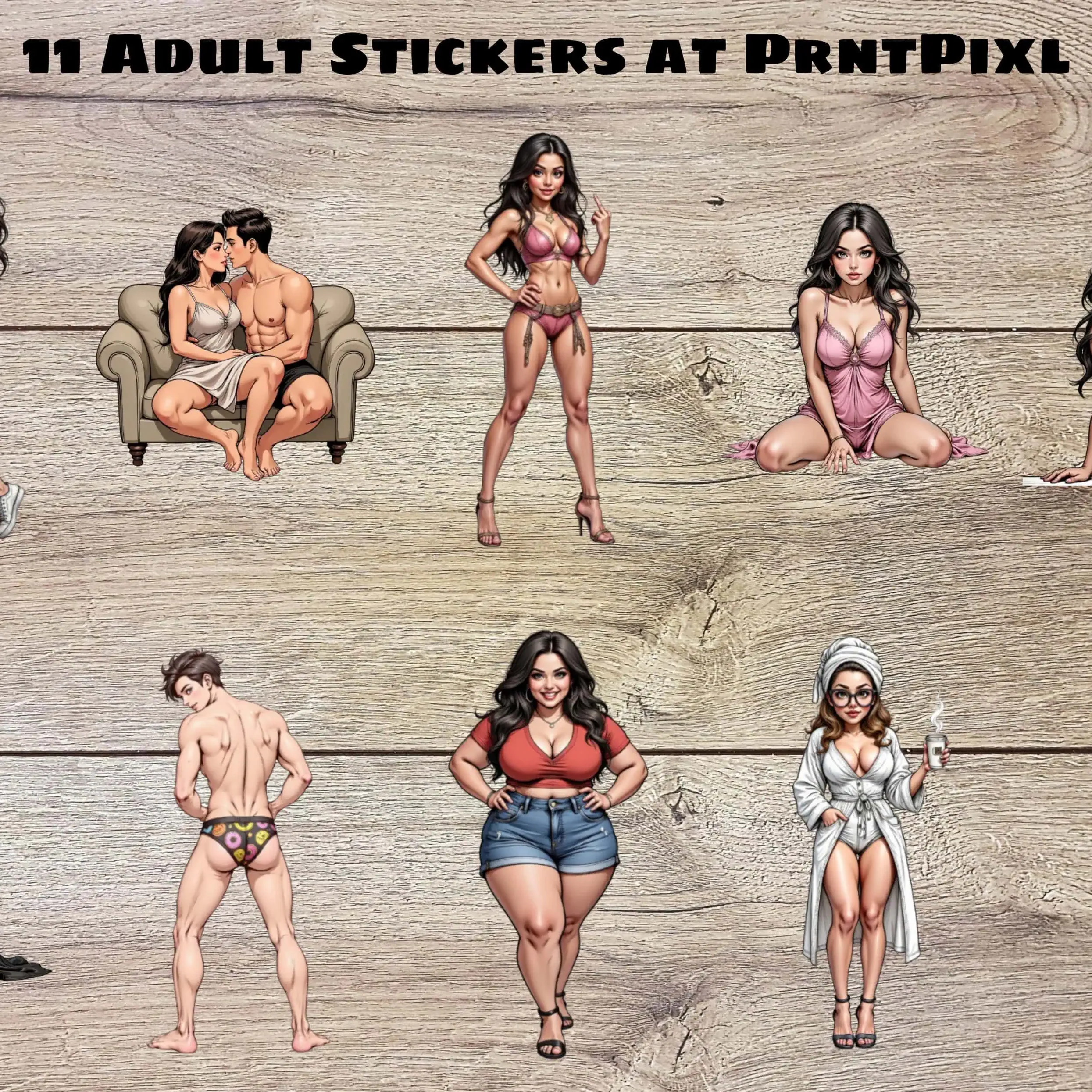 Adult PNG Stickers Download Commercial Use