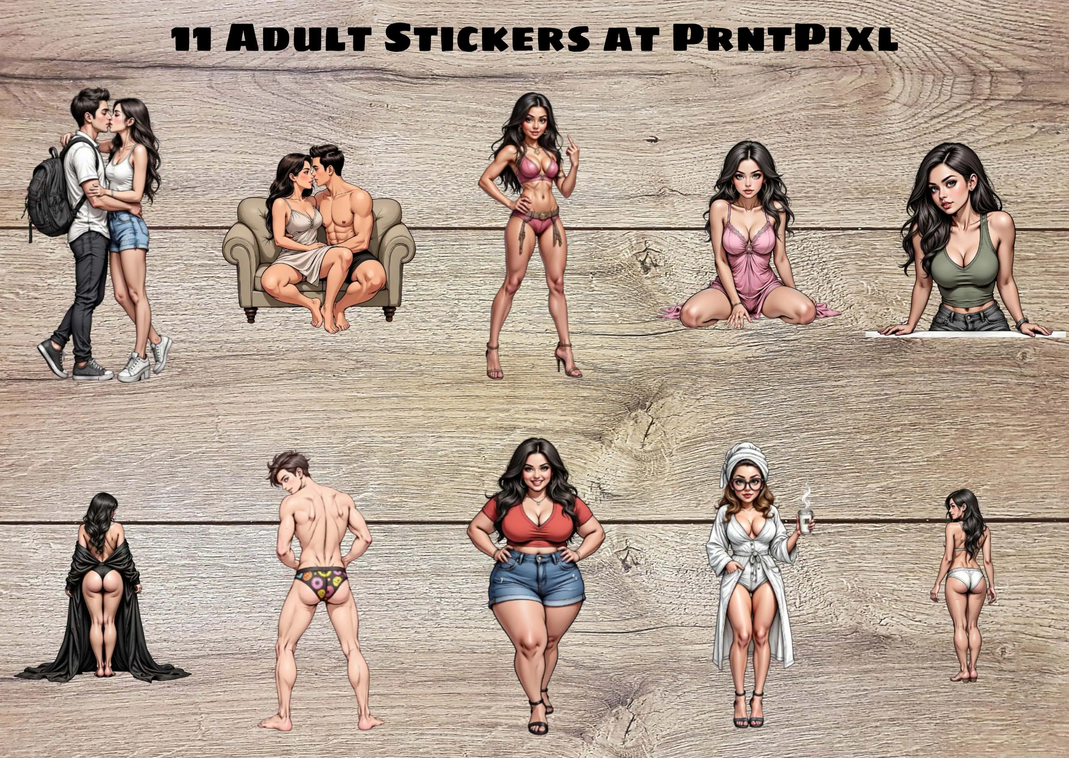 Adult PNG Stickers Download Commercial Use