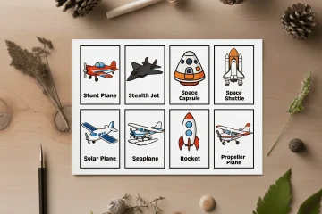 Air Vehicles Flashcards PDF Download for Kids
