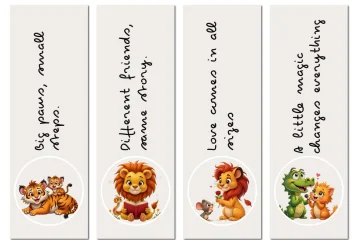 Animals Bookmark Printable