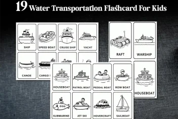Black & White Water Transportation Flashcards