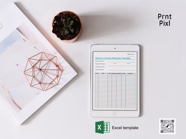Blood Pressure Excel Template
