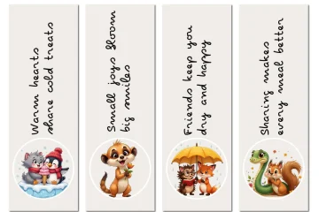 Bookmarks Animals Printables