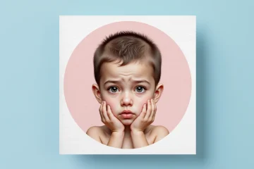 Child Mood Stickers Illustration