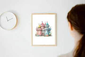 Colorful Castel A4 Poster
