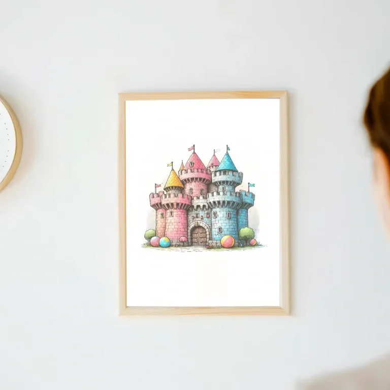 Colorful Castel A4 Poster