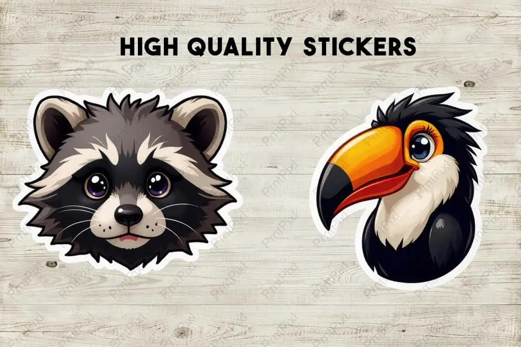 Cute Animal Face Stickers