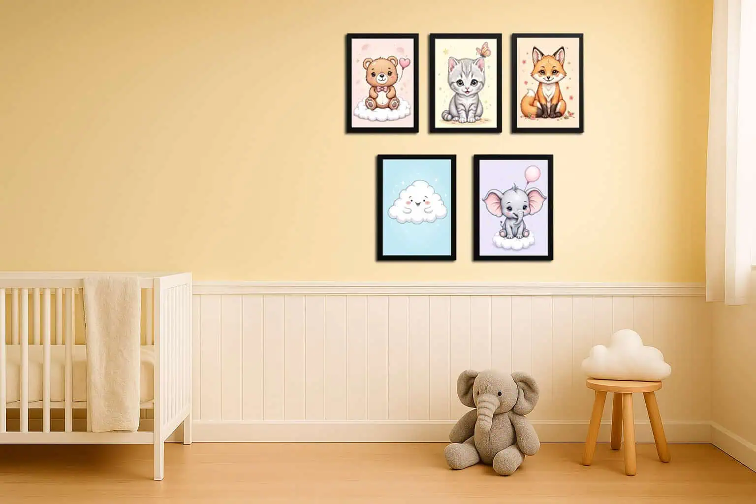 Cute Cloud Illustration PNG for Kids