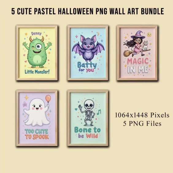 Cute Halloween Digital Download 300 DPI