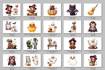 Cute Halloween Task Sticker Pack for Goodnotes