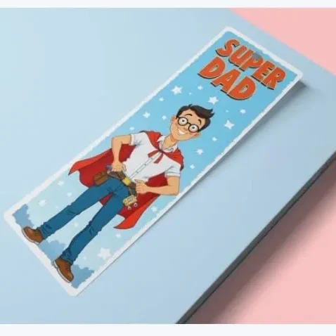 Cute Office Dad Bookmark to Print at Home