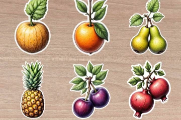 Digital Fruit Stickers for Planners