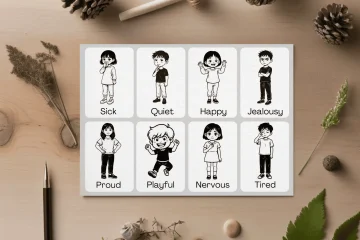 Emotions Flashcards for Autism Printable Feelings Cards for Kids