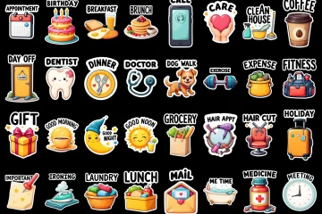Essential 500x500 Text Stickers PNG Format