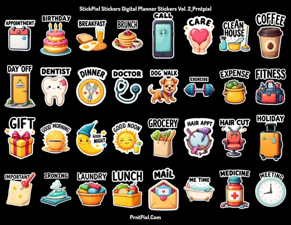 Essential 500x500 Text Stickers PNG Format