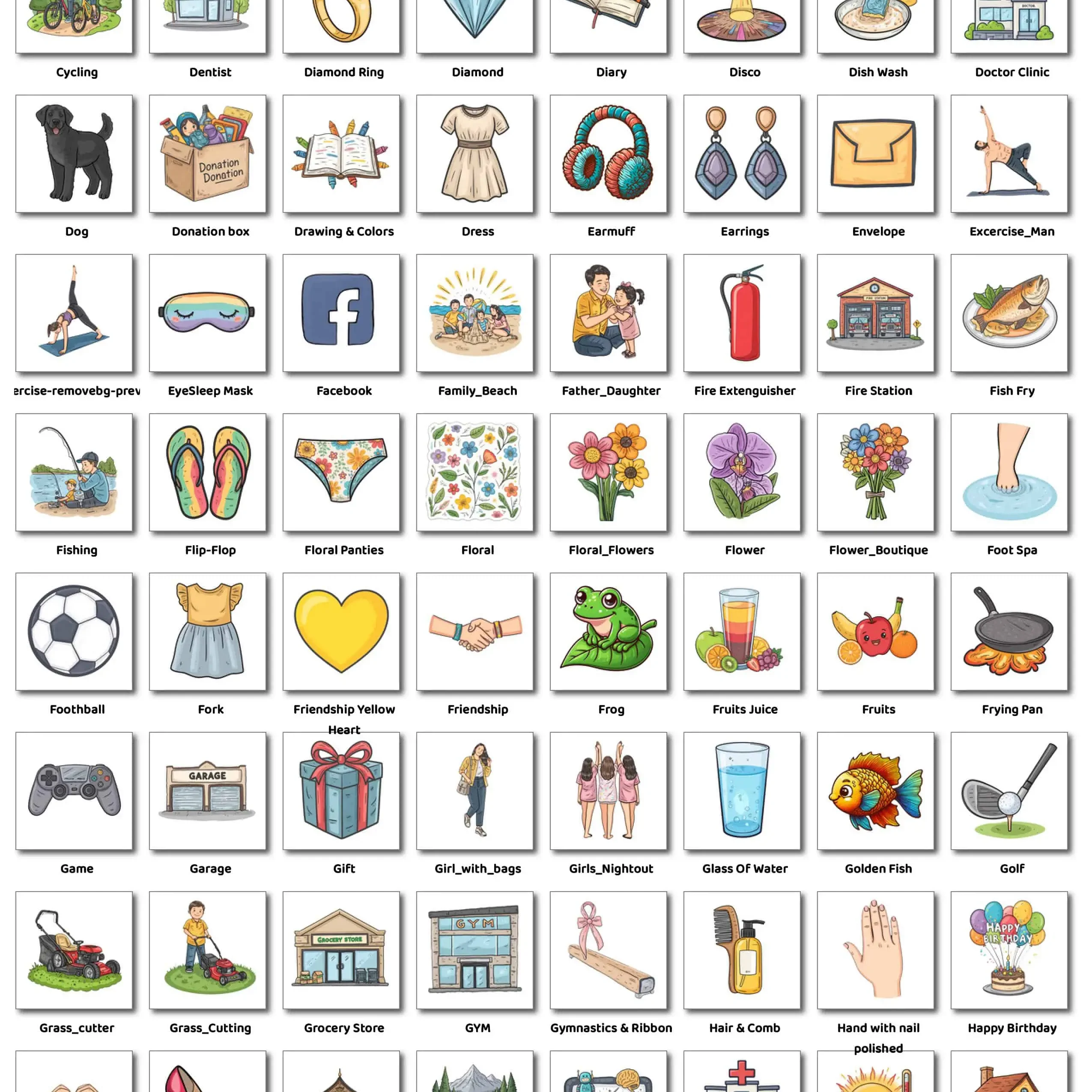 Everyday Essentials Sticker For Digital Planner