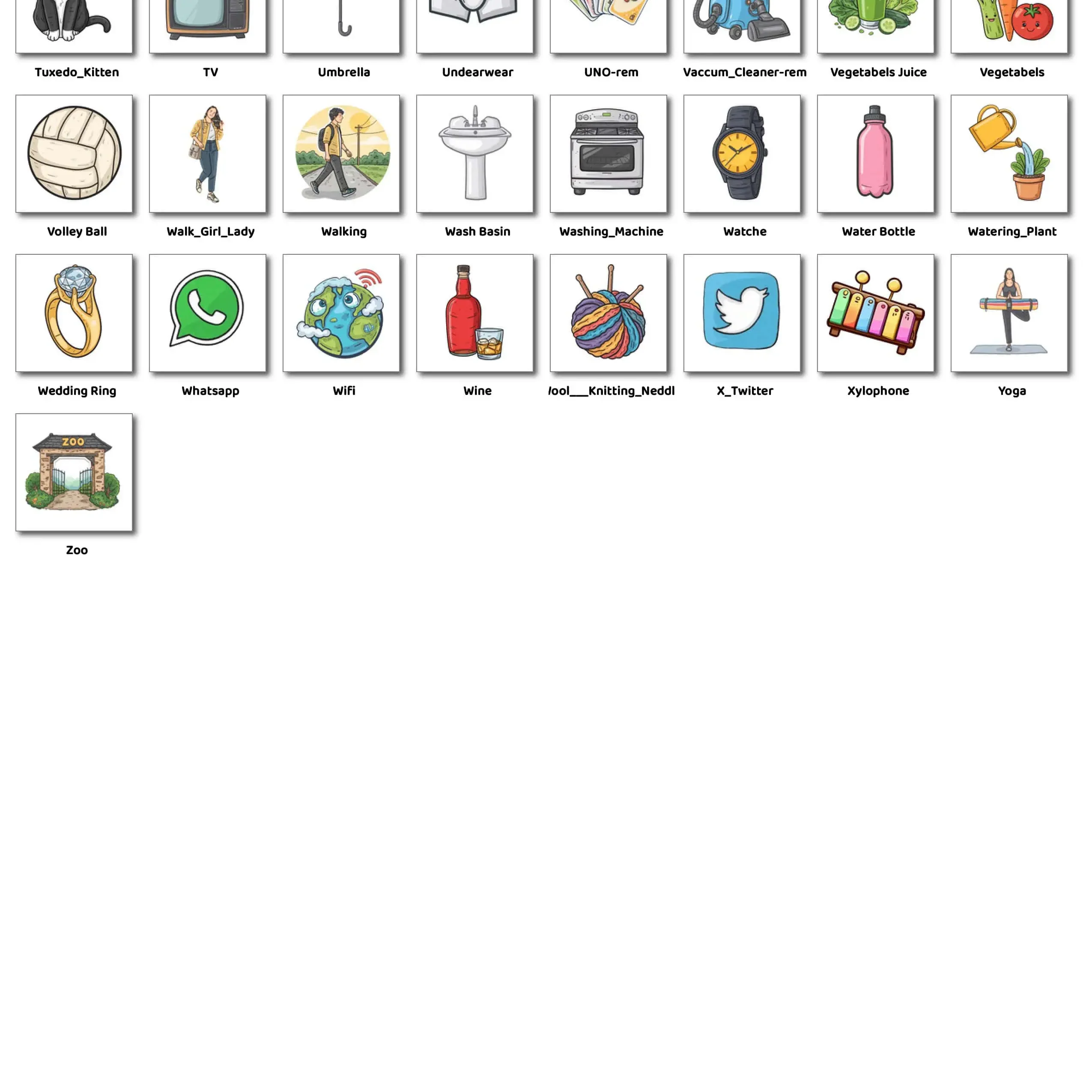 Everyday Essentials Sticker In PNG Format
