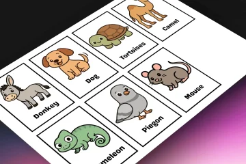 Farm Animals Flashcards For Kids