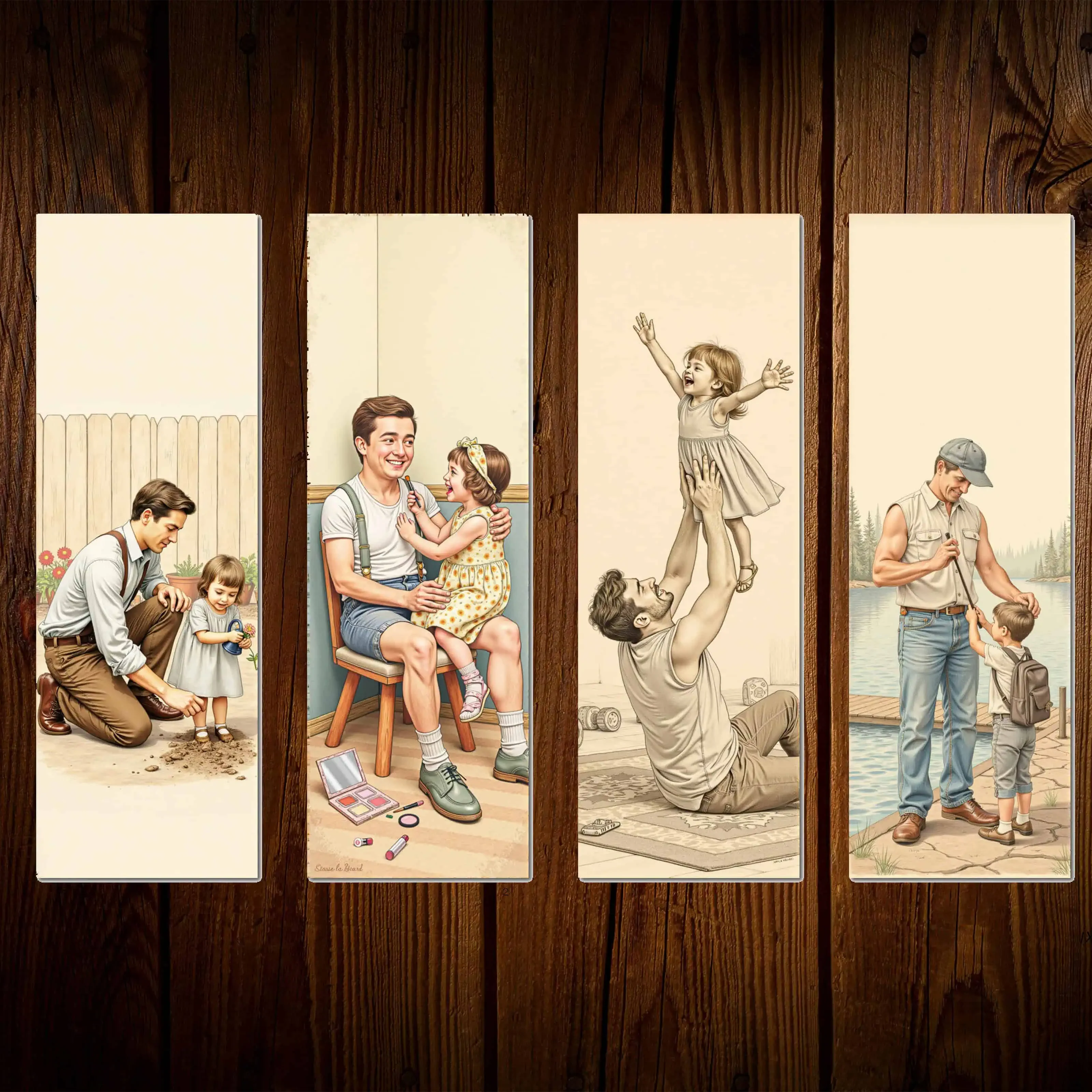 Father Bookmark Design Printables