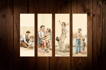 Father Bookmark Design Printables