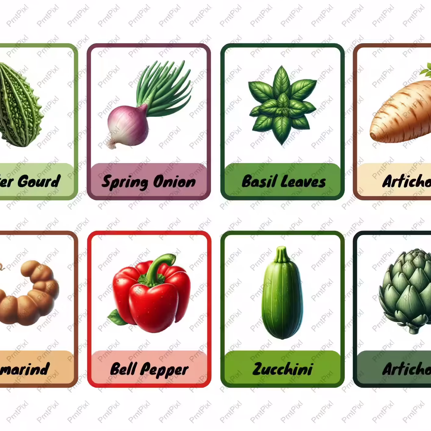 Flashcards Vegetables