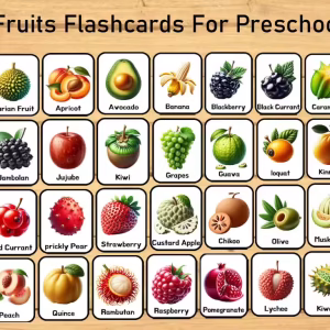 Flashcards of Fruits