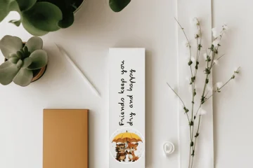 Fox and Hedgehog Bookmark