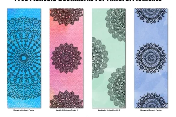 Free Bookmark Mandala Art