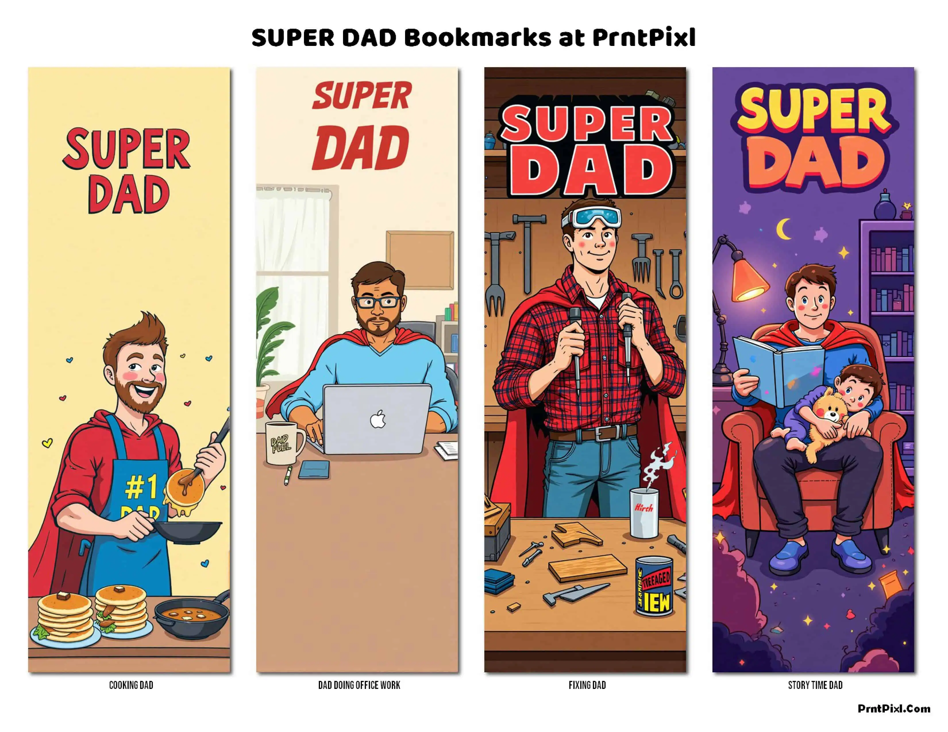 Free Digital Bookmark Gift for Father’s Day