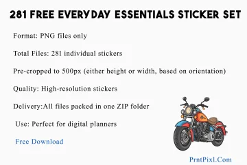 Free Everyday Essentials Sticker Set
