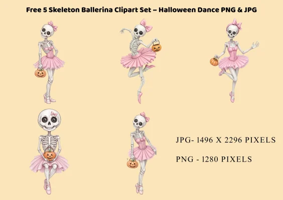 Free Halloween Dance Skeleton