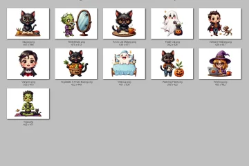 Free Halloween Digital Planner Stickers