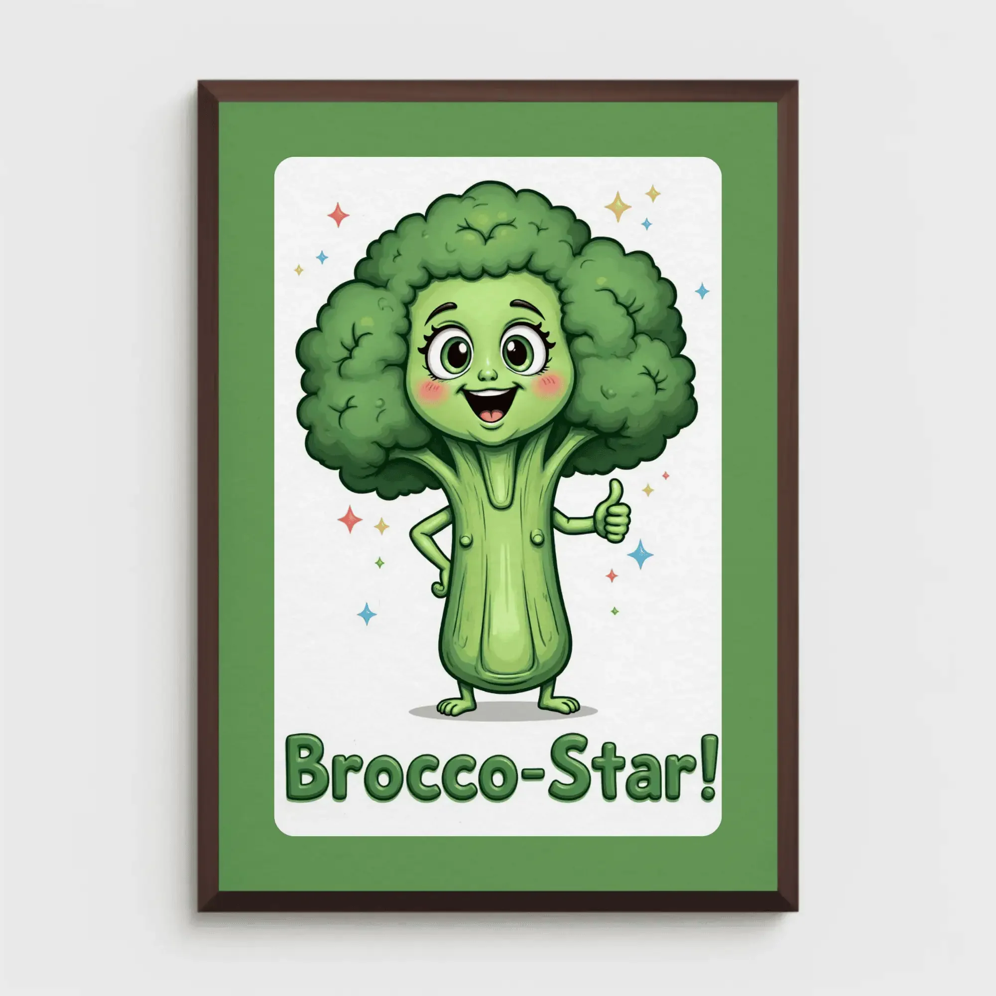 Free Vegetable Wall Art Printable for Kids Room
