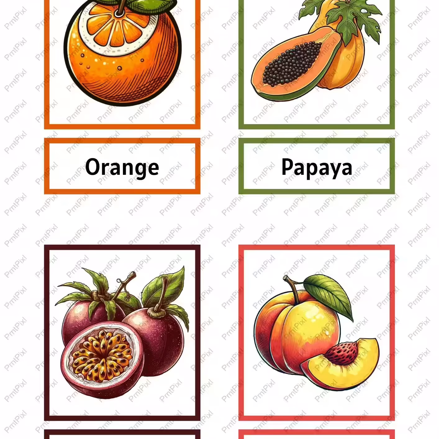 Fruits Flashcards