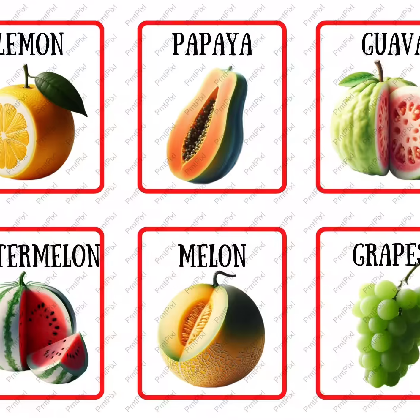 Fruits Flashcards
