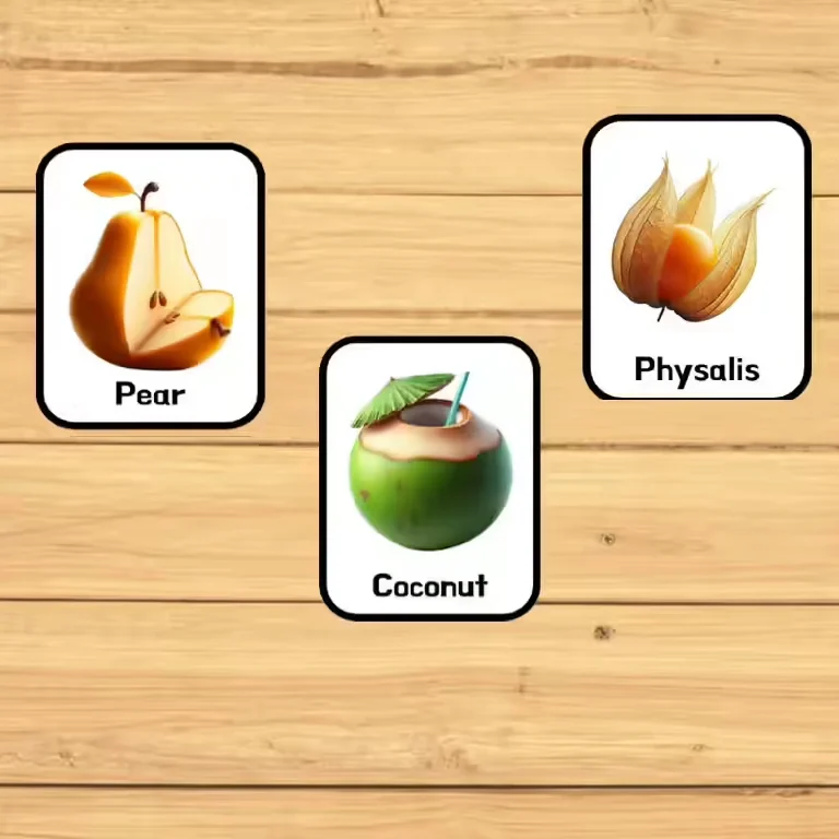 Fruits Flashcards For PreSchool Kids