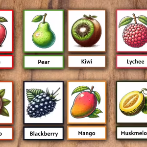Fruits Flashcards Printable
