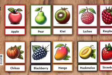 Fruits Flashcards Printable