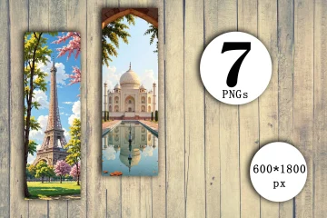 Ghibli-Style Watercolor Places Collection