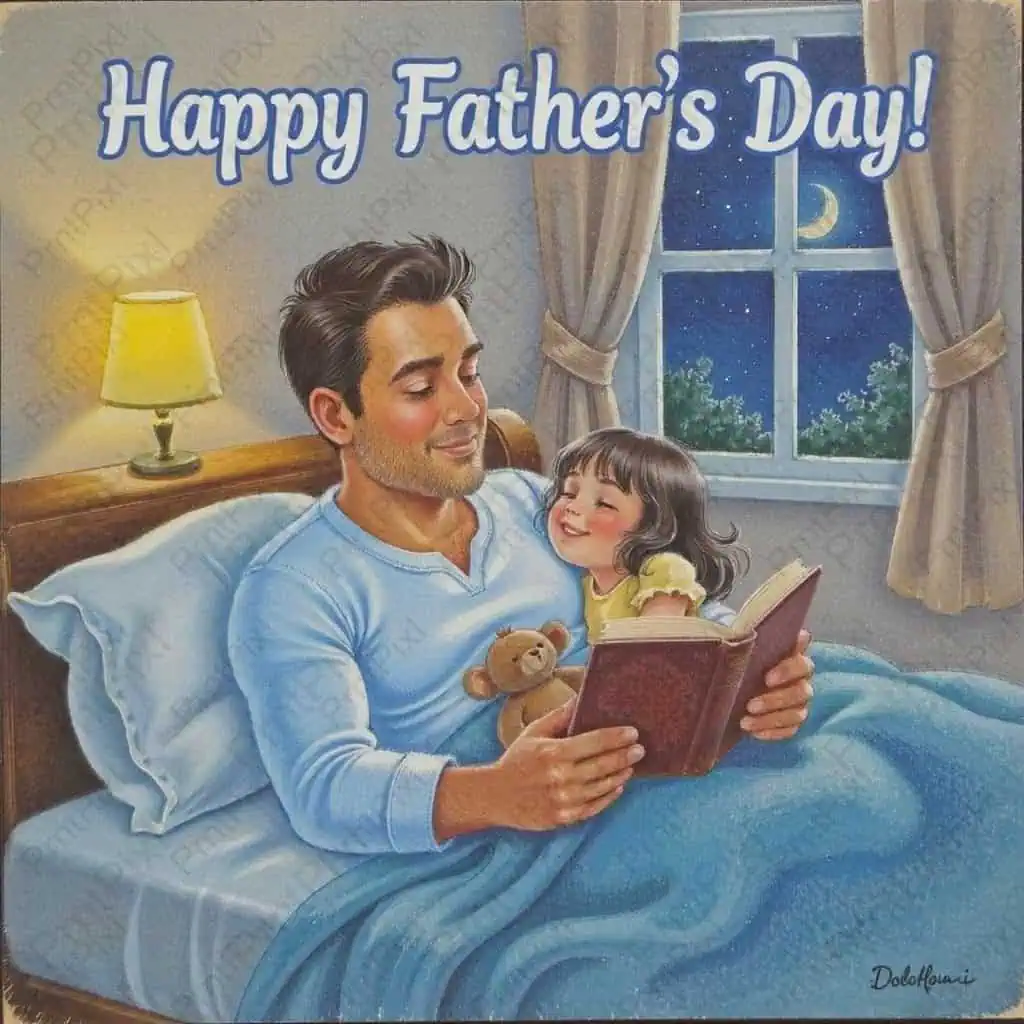 Happy Father's Day PostCard Freebie Design