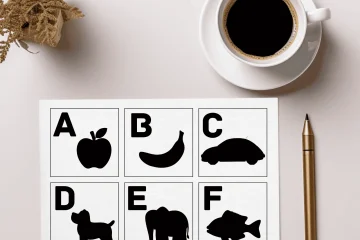 High Contrast Alphabet Flash Cards for Toddlers