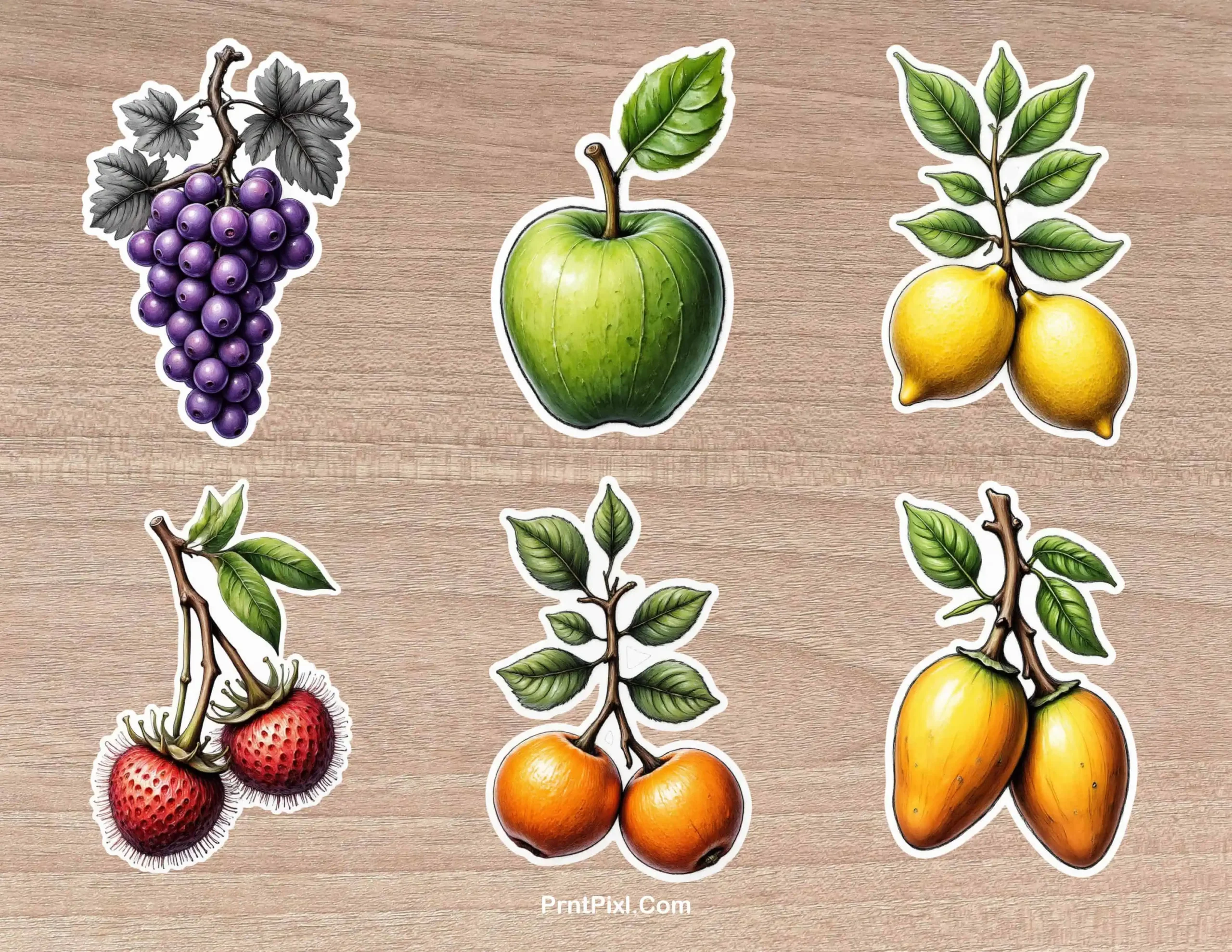 High Quality Fruit PNG Stickers