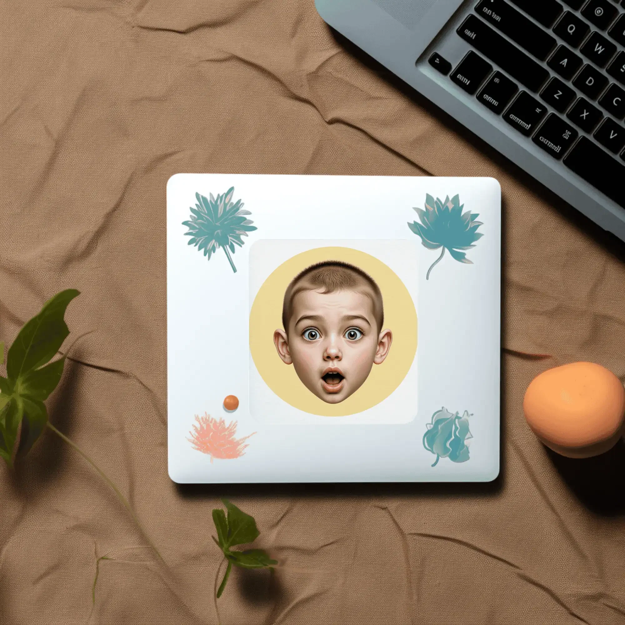 Kids Emotion Stickers Mockup