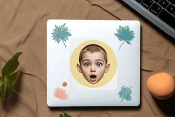 Kids Emotion Stickers Mockup